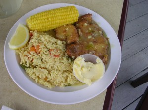 WharfFrancese-june2011 Summer's coming--The Wharf's Friday happy hour with acoustic music and Chicken Francese.