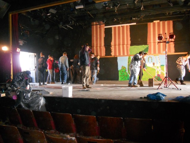 Cleanup of the Post Theater began in December 2012. 