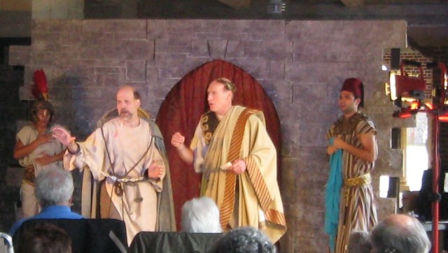 Hip to Hip Theater Company performs at Riis Park Bathhouse, July 2012. 