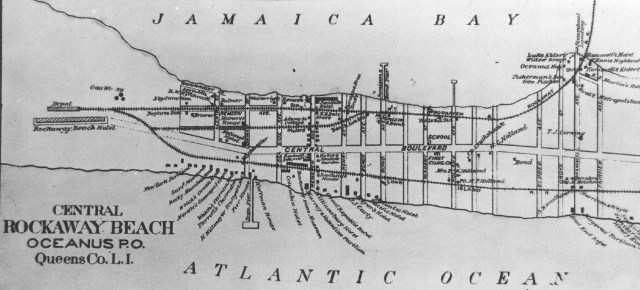 Beers Rockaway Beach Map of 1886